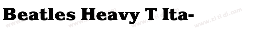 Beatles Heavy T Ita字体转换